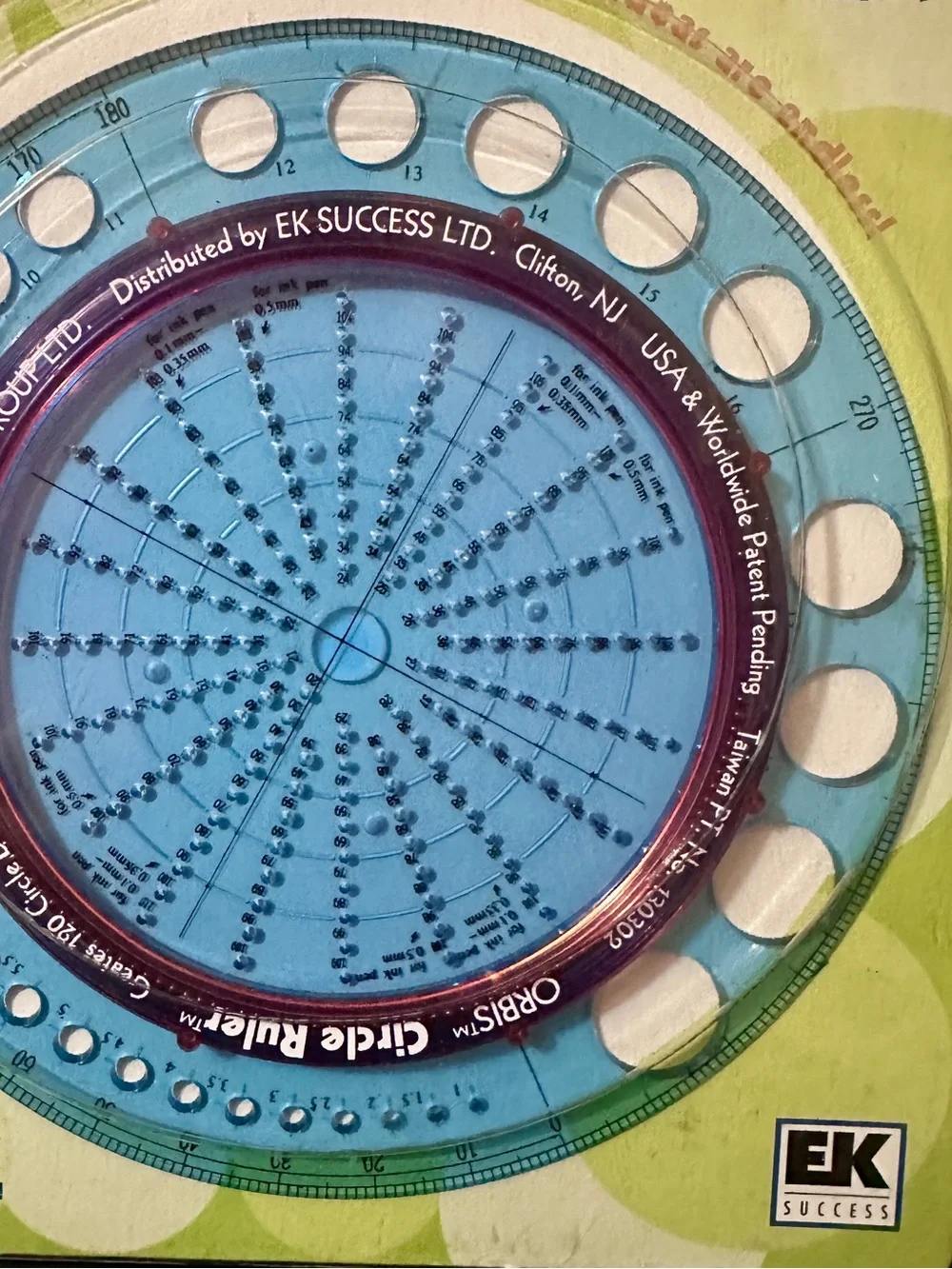 EK Success ORBIS CIRCLE RULER Creates over 120 Different Circles NOS